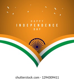 Happy India Independence Day Vector Template Design Illustration