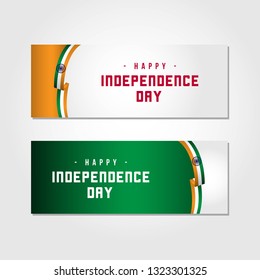 Happy India Independence Day Vector Template Design Illustration