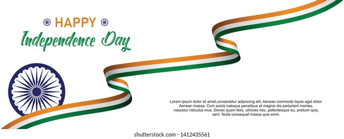 Happy India Independence Day Vector Template Design Illustration - Vector