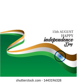 Happy India Independence Day Vector Template Design Illustration