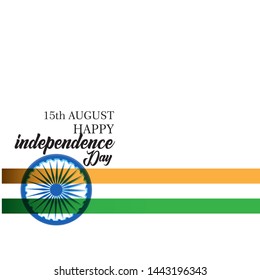Happy India Independence Day Vector Template Design Illustration