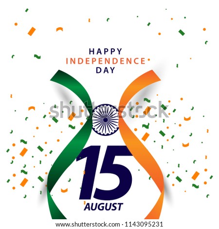 Happy India Independence Day Vector Template Design Illustration