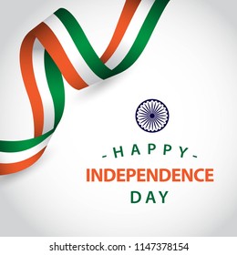 Happy India Independent Day Vector Template Design Illustration