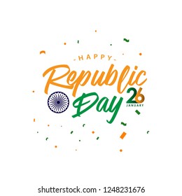 Happy India Republic Day Vector Template Design Illustration