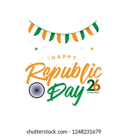 Happy India Republic Day Vector Template Design Illustration