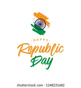 Happy India Republic Day Vector Template Design Illustration