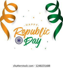 Happy India Republic Day Vector Template Design Illustration