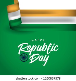 Happy India Republic Day Vector Template Design Illustration