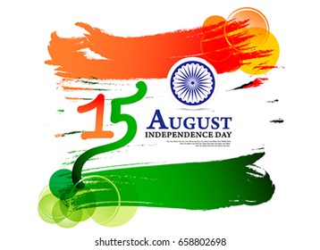 Happy Indian Independence Day Background vector illustration 