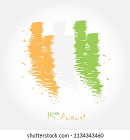 Happy Indian Independence Day celebration - 15th August. Template for design, card, brochure, banner, flyer. Vector Illustration