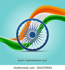 Happy Indian Independence Day Celebration Poster Stock Vector (Royalty ...