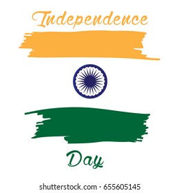 Happy indian independence day graphic design, Vector illustration