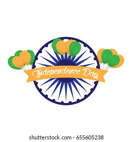 Happy indian independence day graphic design, Vector illustration