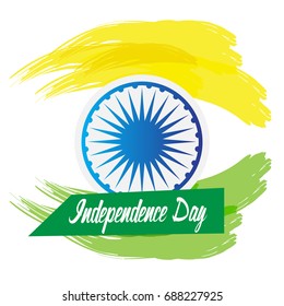 Happy Indian Independence Day Graphic Design Stock Vector (Royalty Free ...