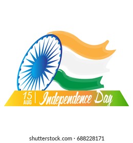 Happy Indian Independence Day Graphic Design Stock Vector (Royalty Free ...