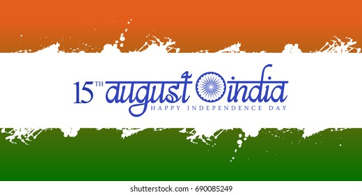 Happy indian independence day graphic design, Vector illustration