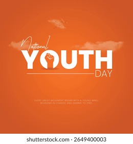 Feliz Dia Nacional da Juventude Indiana grupo de pessoas. Vetor 3d ilustração design jovem jovem Gen-z
