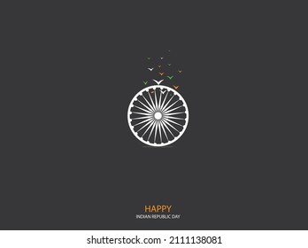 Happy Indian Republic day. Freedom concept. vector illustrations.