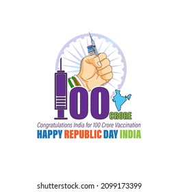 happy Indian republic day vector illustration 