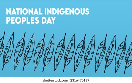 Happy Indigenous peoples day with beautiful view