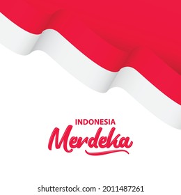 Happy Indonesia Independence Day Celebration Vector Template Design Illustration