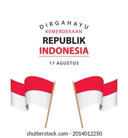 Happy Indonesia Independence Day Celebration Vector Template Design Illustration