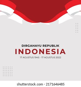 Happy Indonesia Independence Day Celebration Vector Template Design Illustration