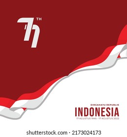 Happy Indonesia Independence Day Celebration Vector Template Design Illustration