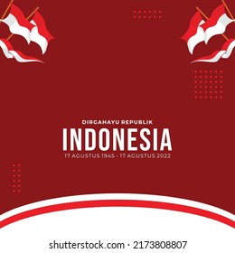 Happy Indonesia Independence Day Celebration Vector Template Design Illustration