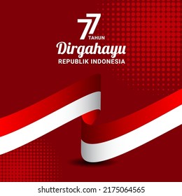 Happy Indonesia Independence Day Celebration Vector Template Design Illustration