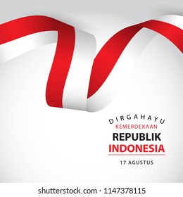 Happy Indonesia Independent Day Vector Template Design Illustration