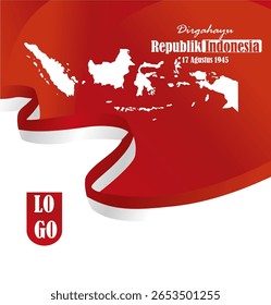 Feliz Día de la Independencia de Indonesia. Vector del Día de la Independencia de Indonesia