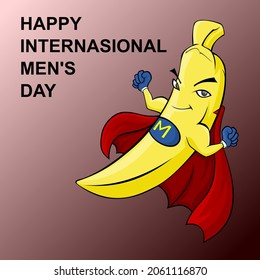 happy internasional men's day, vector illustration