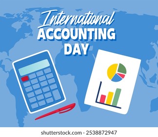 happy international accounting day with calculator