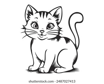 Happy International Cat Day! vector image.