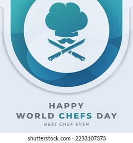 Happy International Chefs Day October Celebration Vector Design Illustration. Template for Background, Poster, Banner, Advertising, Greeting Card or Print Design Element