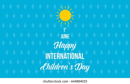 Happy international Children's day background Happy international Children's day background