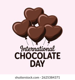 Happy international chocolate day vector