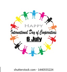 Happy International Cooperative Day baground waith Celebration Vector Template Design Illustration