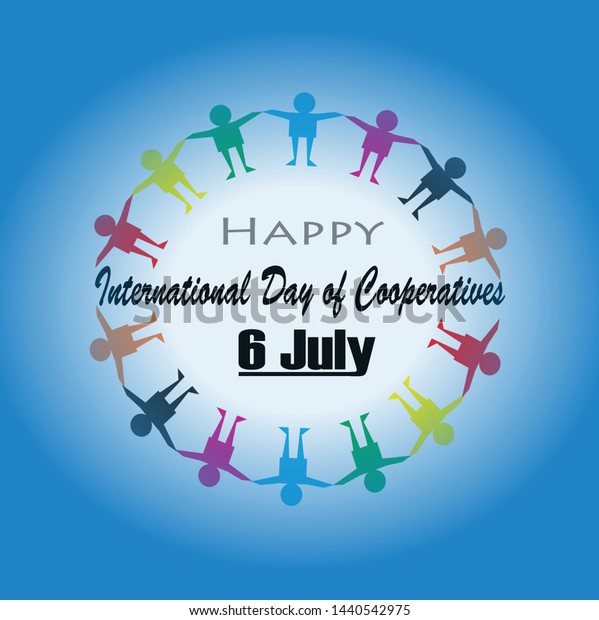 Happy International Day Cooperatives Baground Blue Stock Vector Royalty Free 1440542975 9228