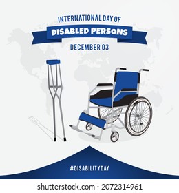 Happy International Day of Disabled Persons December 03rd Illustration Design