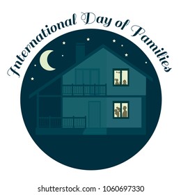 Happy International Day of Families illustration.