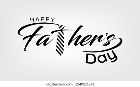 Happy International  Father’s Day greeting card. Vector illustration.