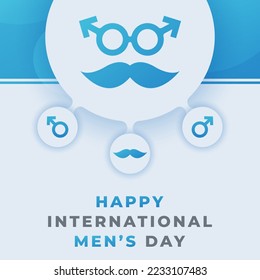 Happy International Men’s Day November Celebration Vector Design Illustration. Template for Background, Poster, Banner, Advertising, Greeting Card or Print Design Element