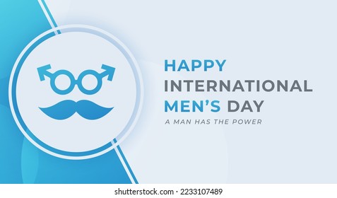 Happy International Men’s Day November Celebration Vector Design Illustration. Template for Background, Poster, Banner, Advertising, Greeting Card or Print Design Element