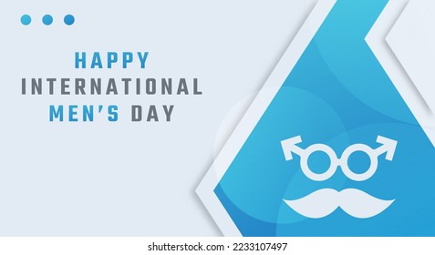 Happy International Men’s Day November Celebration Vector Design Illustration. Template for Background, Poster, Banner, Advertising, Greeting Card or Print Design Element