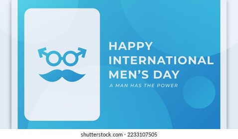 Happy International Men’s Day November Celebration Vector Design Illustration. Template for Background, Poster, Banner, Advertising, Greeting Card or Print Design Element