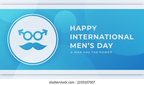Happy International Men’s Day November Celebration Vector Design Illustration. Template for Background, Poster, Banner, Advertising, Greeting Card or Print Design Element