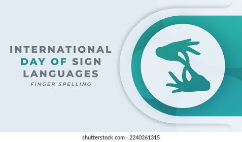 Happy International Day of Sign Languages Celebration Vector Design Illustration for Background, Poster, Banner, Advertising, Greeting Card