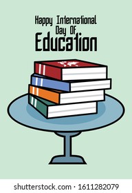 Happy International Education Day. Book Window on the World